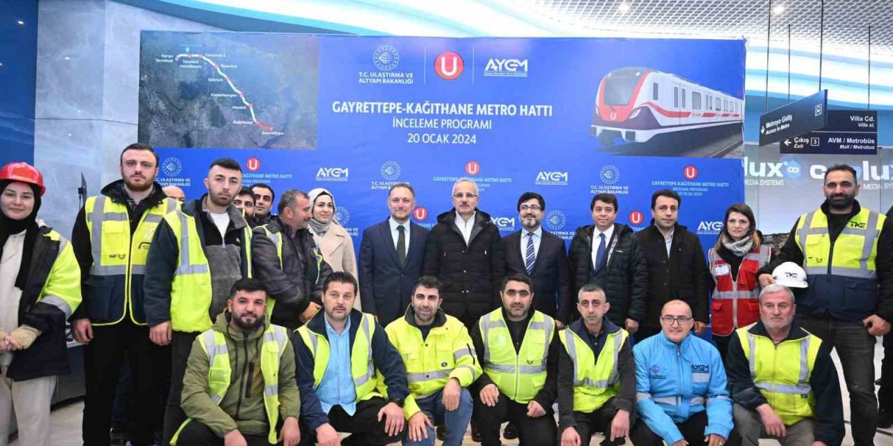 Ulaştırma Ve Altyapı Bakanı Uraloğlu: "3,5 Kilometre Uzunluğundaki Kağıthane - Gayrettepe Etabındaki Çalışmaları Tamamladık"