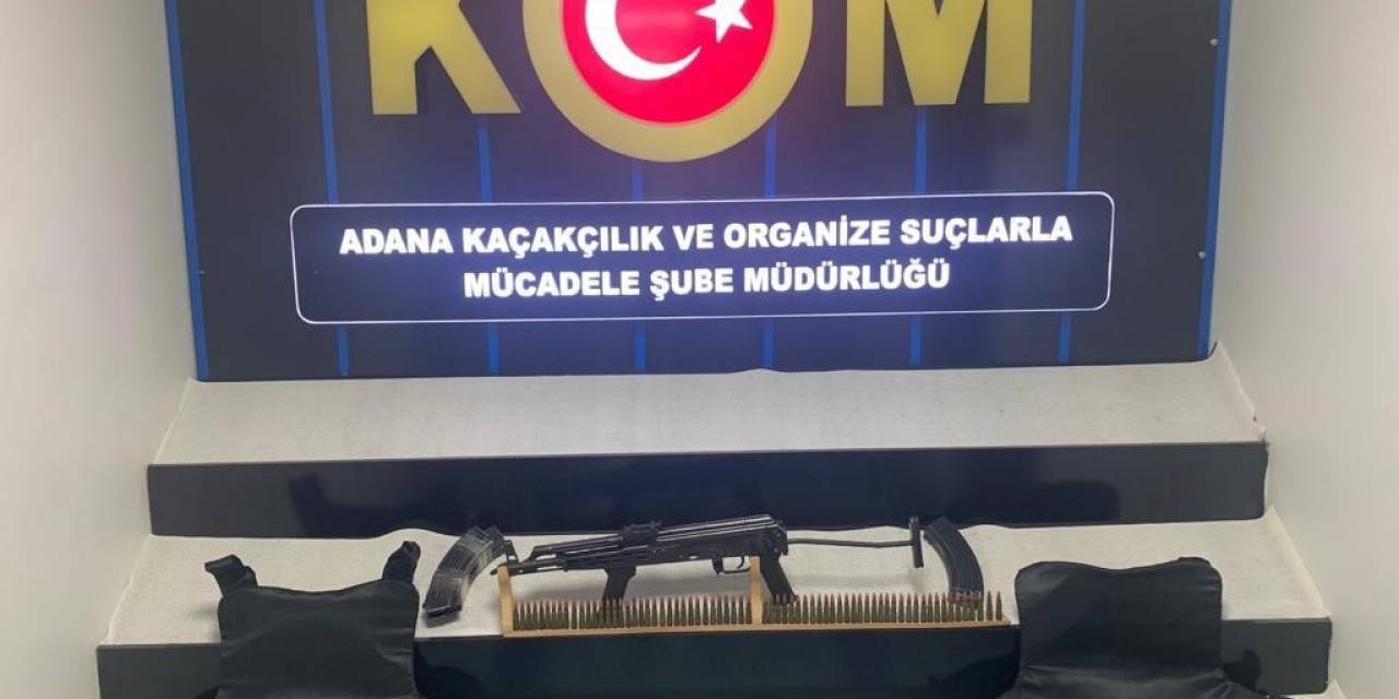 Adana’da Polis Evde Uzun Namlulu Silah Ve Çelik Yelek Ele Geçirdi