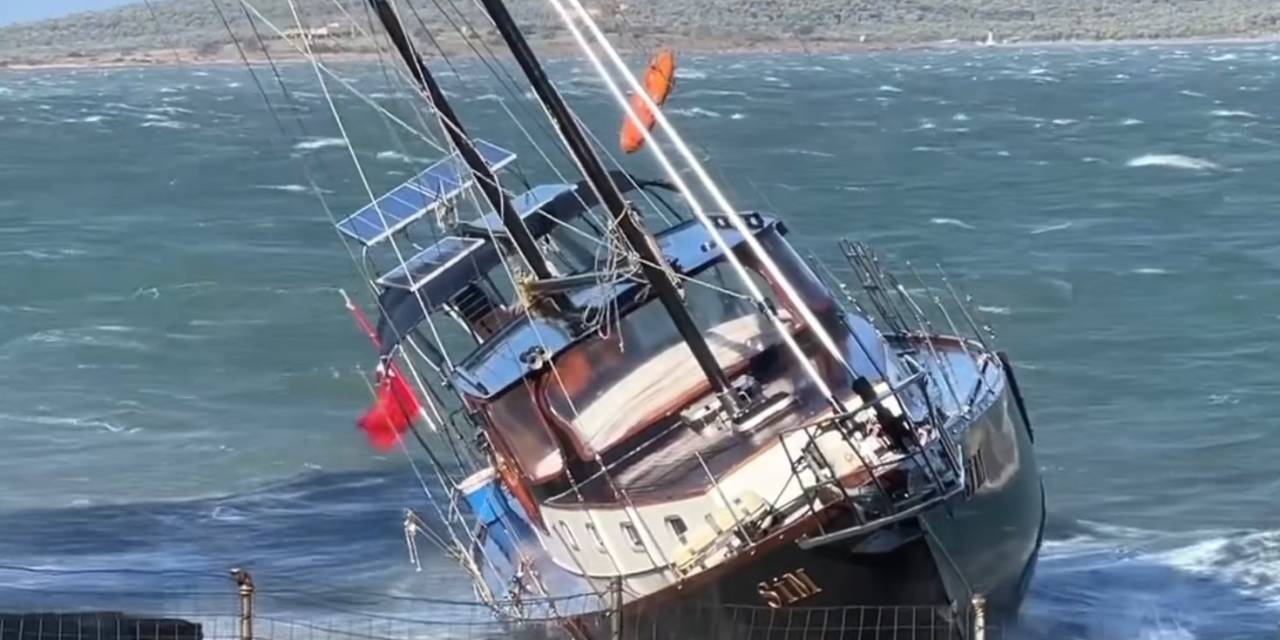 Ayvalık’ta Saatte 80 Kilometre Hızla Esen Poyraz Etkili Oldu