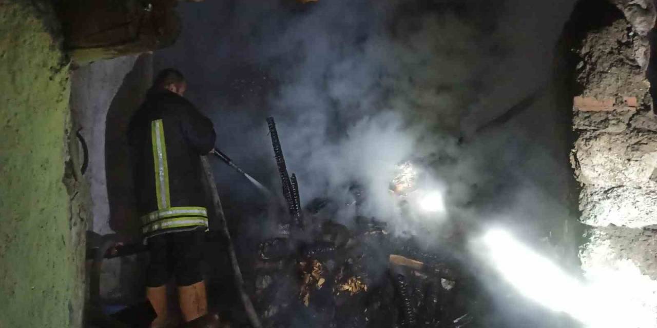 Çorum’da Korkutan Kömürlük Yangını