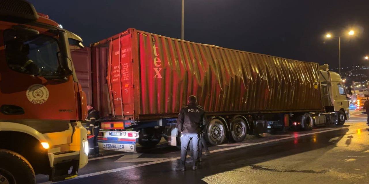 Tem’de Tır Dorsesinde Patlama: 1 İtfaiye Eri Yaralandı