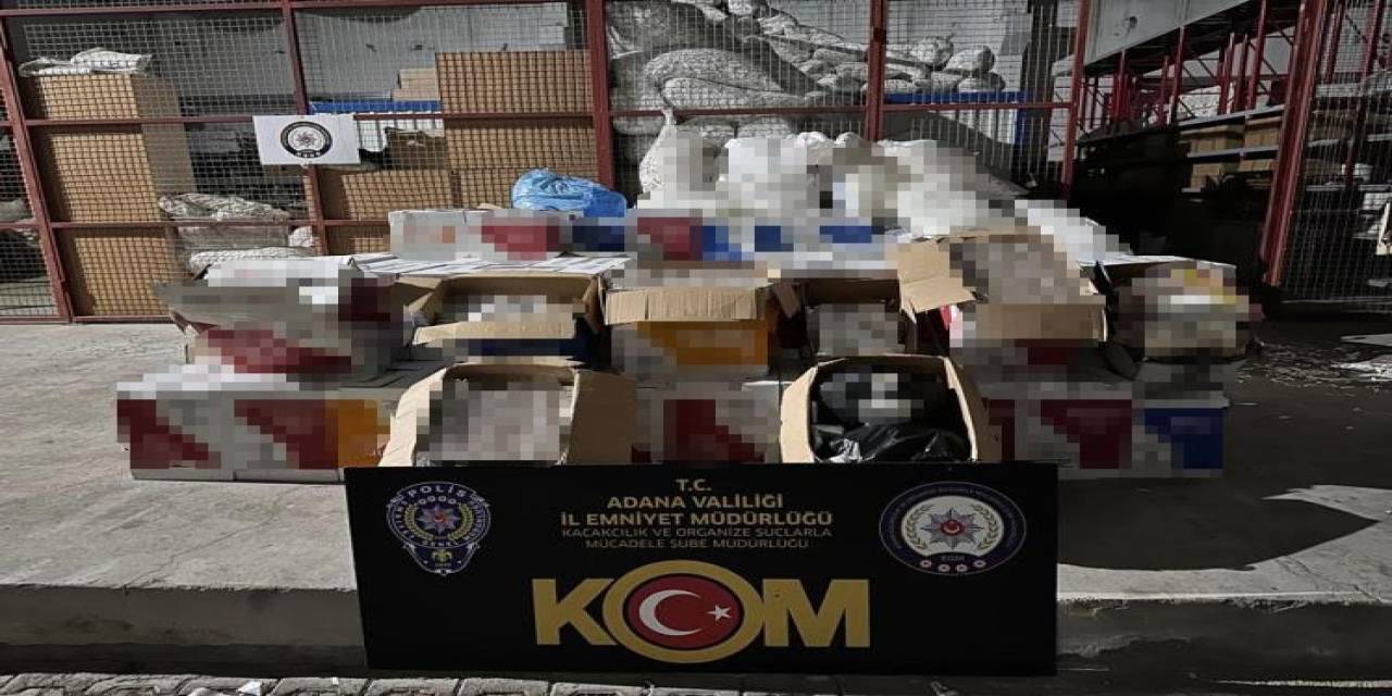Adana’da Gümrük Kaçağı 5 Milyon 670 Bin Makaron Ele Geçirildi