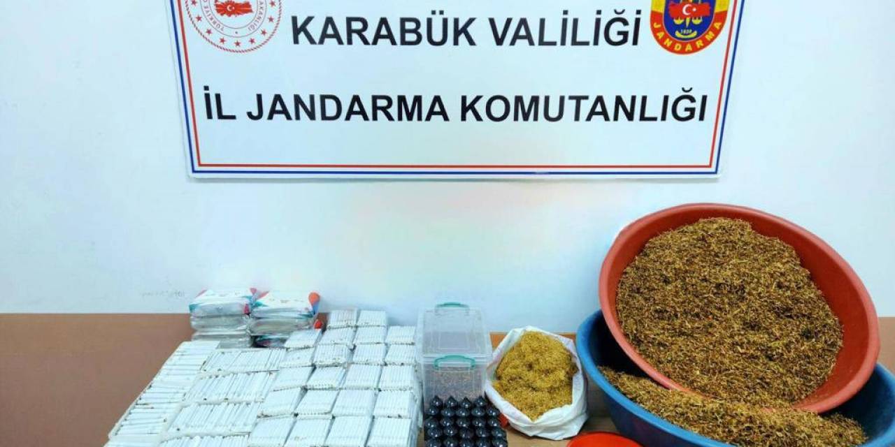 Karabük’te 8 Bin 700 Makaron İle 6 Bin 600 Gram Tütün Ele Geçirildi