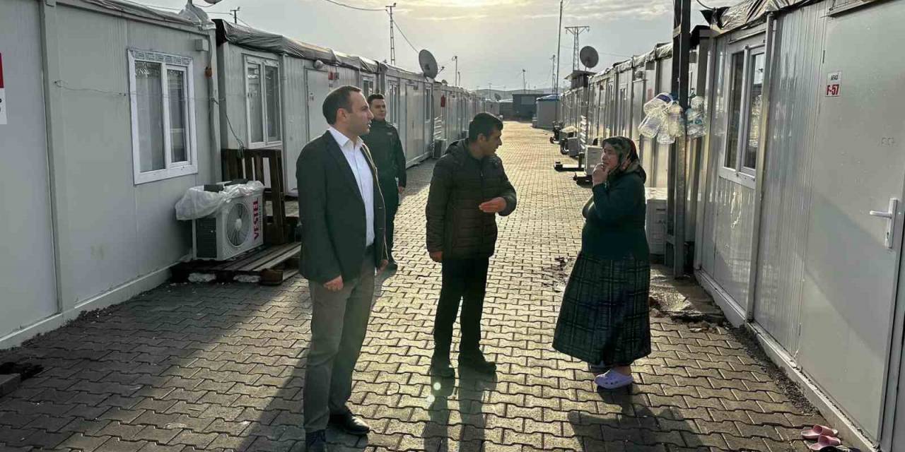 Kaymakam Partal, Konteyner Kentte İncelemelerde Bulundu