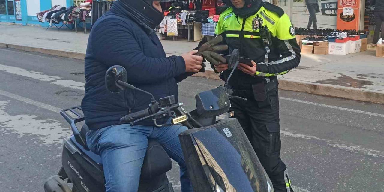 Bafra’da Motosiklet Denetimi