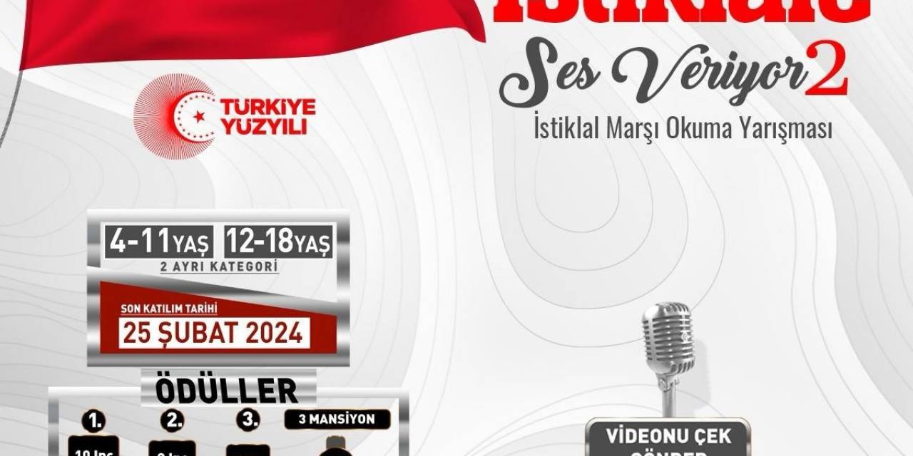 Büyükşehir Kaymek’ten 2’nci İstiklal Marşı Okuma Yarışması