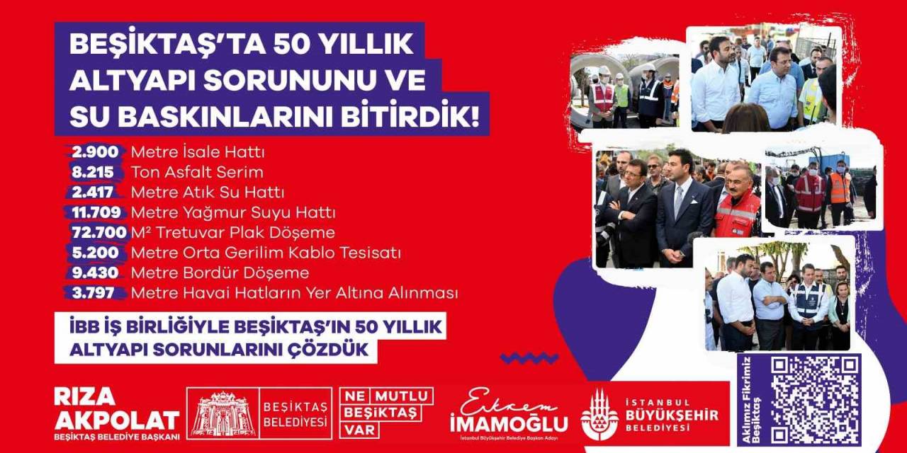 Beşiktaş’ta 50 Yıllık Altyapı Sorunları Çözüme Kavuştu