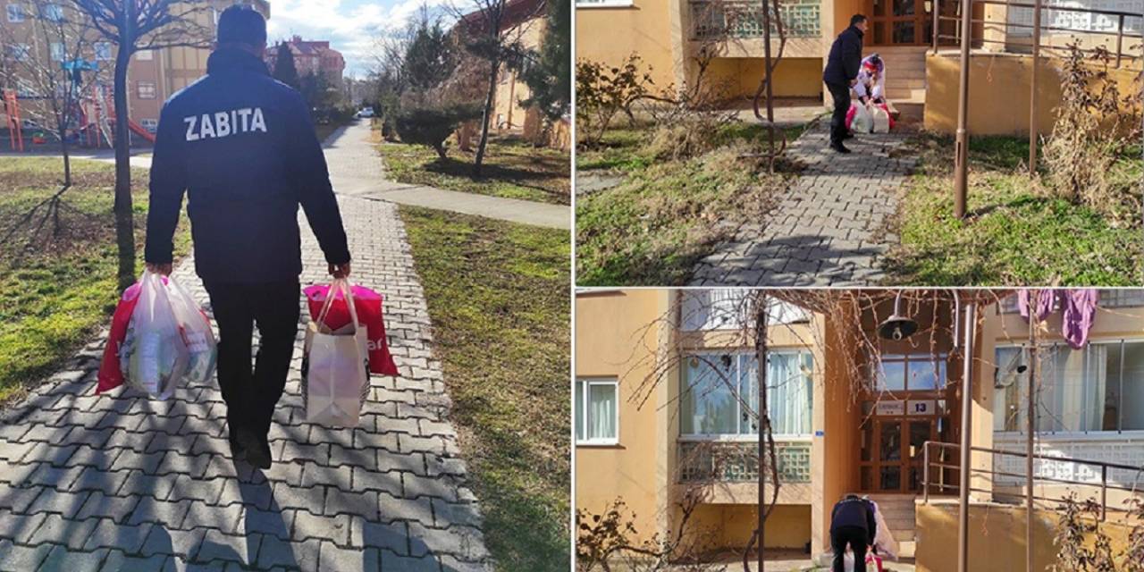 Yaşlı Kadına Zabıtadan Yardım Eli