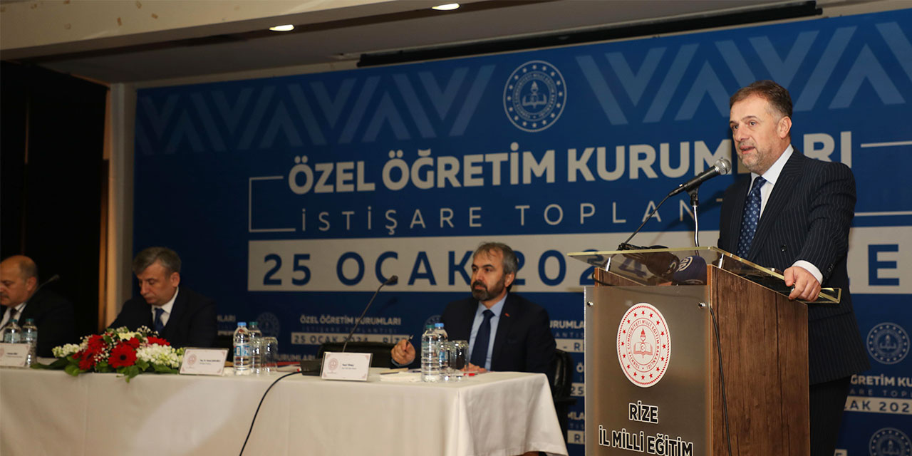 Milli Eğitim Bakan Yardımcısı Şamlıoğlu, Özel Eğitim Kurumları İstişare Toplantısı'nda konuştu