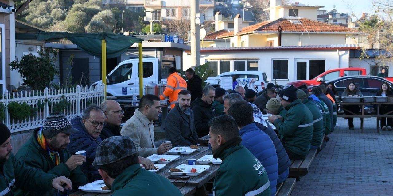 Başkan Günel, İşçilerle Kahvaltı Yaptı