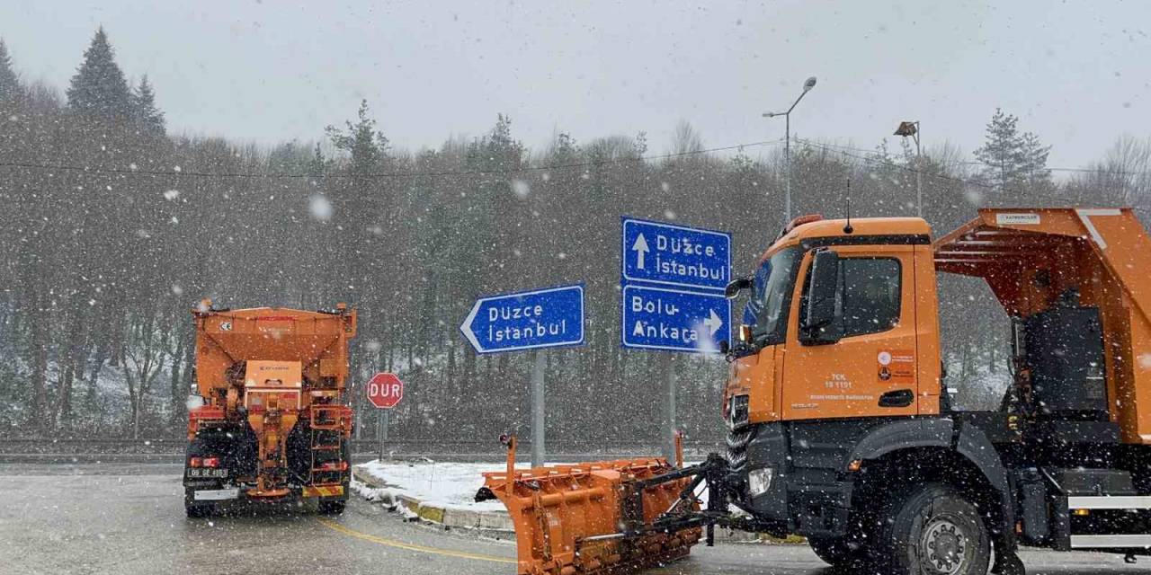 Bolu Dağı’nda Kar Yağışı Başladı
