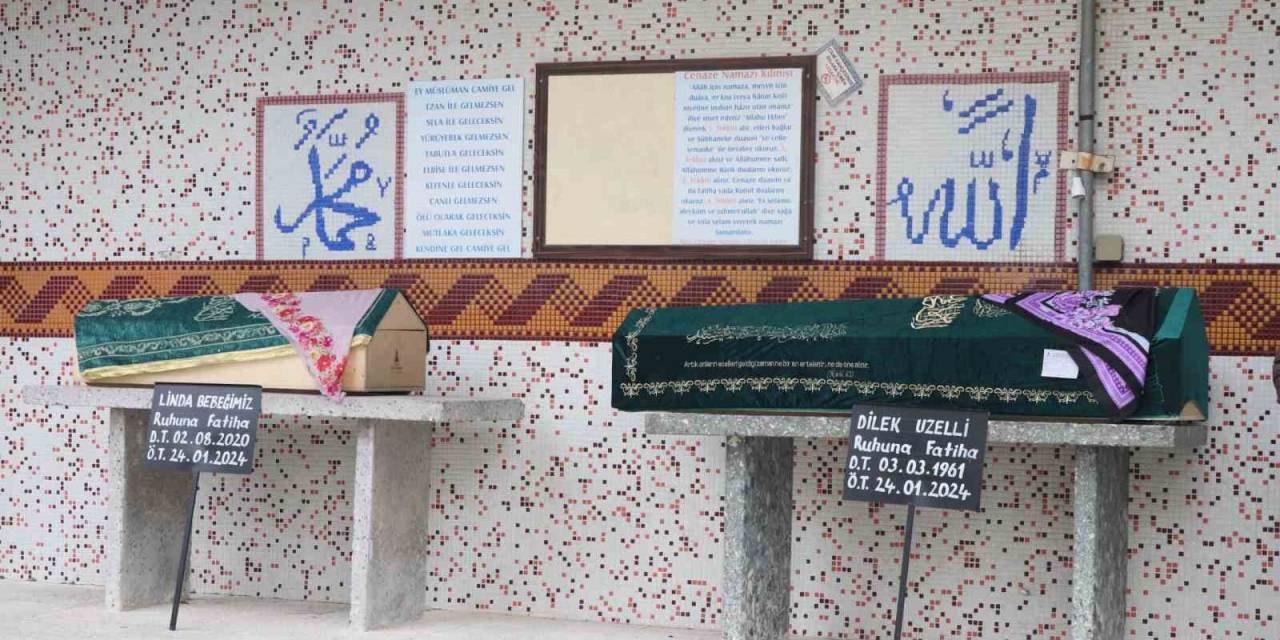 İzmir’deki Doçent Vahşetinde Anneanne Ve Torunu Son Yolcuklarını Uğurlandı