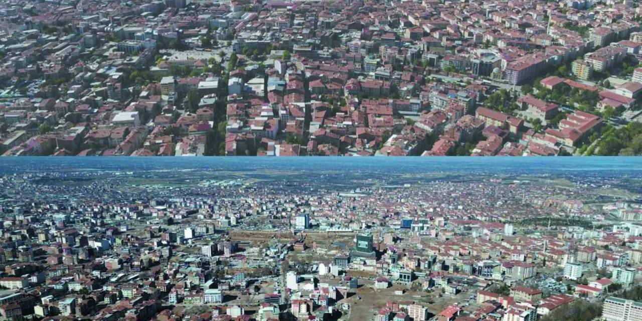 Malatya’da Deprem Öncesi Ve Sonrası Çekilen Görüntüler Yıkımın Boyutunu Gözler Önüne Serdi