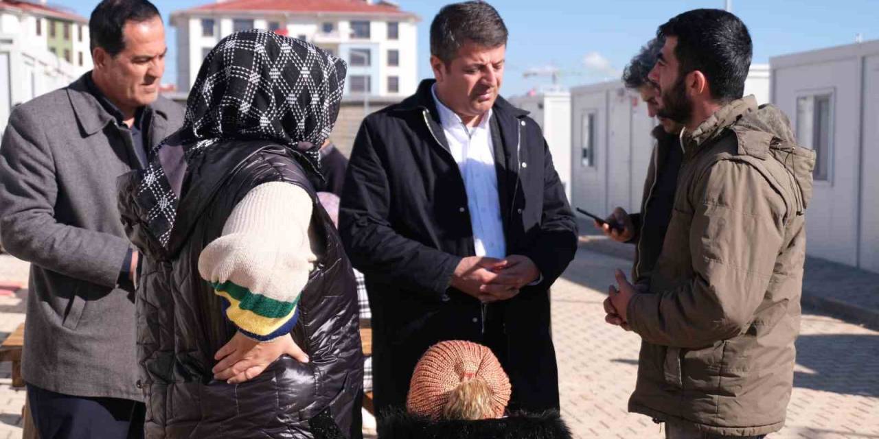 Milletvekili Tutdere, Konut Alanı Ve Konteyner Kentte İncelemede Bulundu