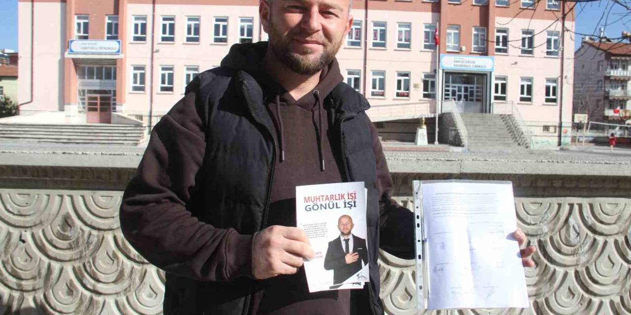 Muhtar Seçilirse 5 Yıllık Maaşını Okuluna Bağışlayacak