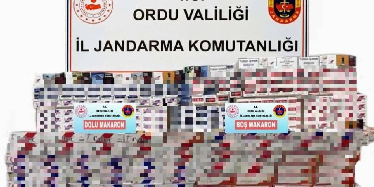 Ordu’da Kaçak Tütün Mamulleri Operasyonu