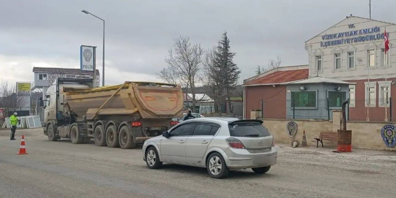 Vize’de Trafik Denetiminde 75 Sürücüye Ceza