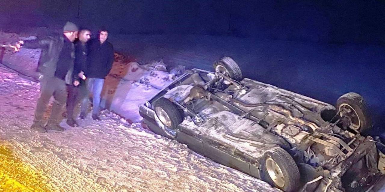 Konya’da Otomobil Şarampole Devrildi: 4 Yaralı