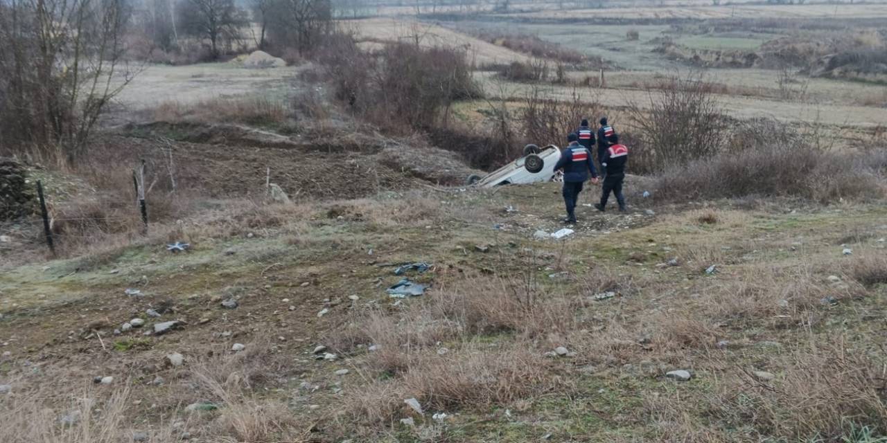 Sinop’ta Otomobil Takla Attı: 1 Yaralı