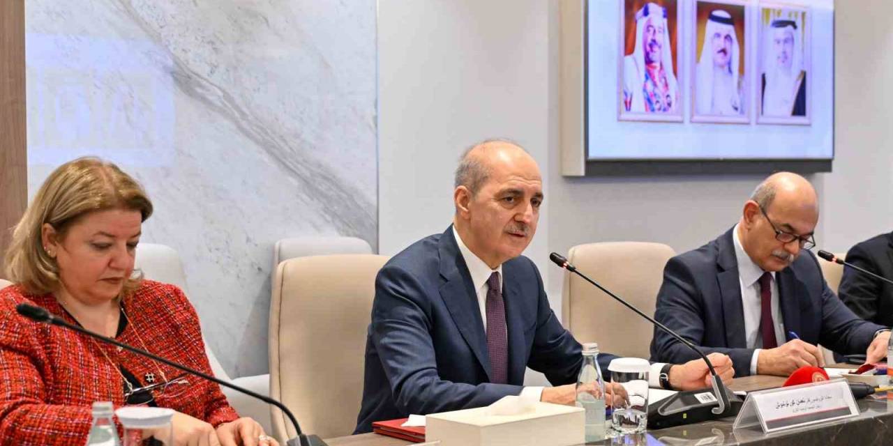 Tbmm Başkanı Kurtulmuş, Bahreyn Temsilciler Meclisi Başkanı Al Musalam İle Görüştü