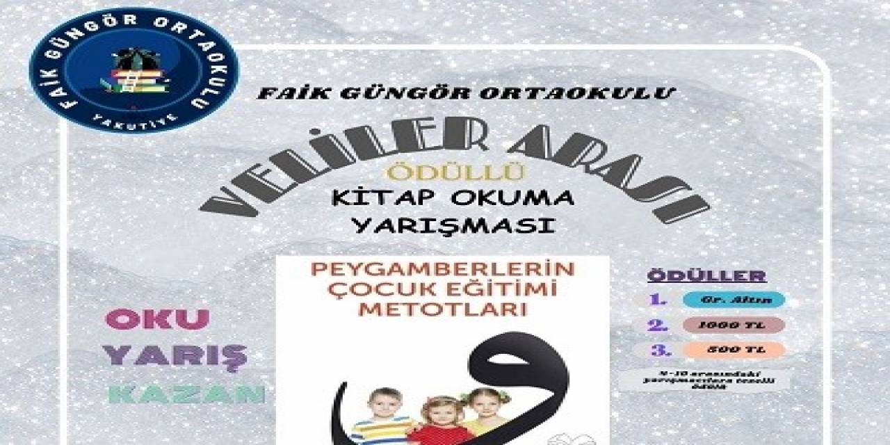 Faik Güngör Ortaokulu’nda, Veliler Arası Ödüllü Kitap Okuma Yarışması