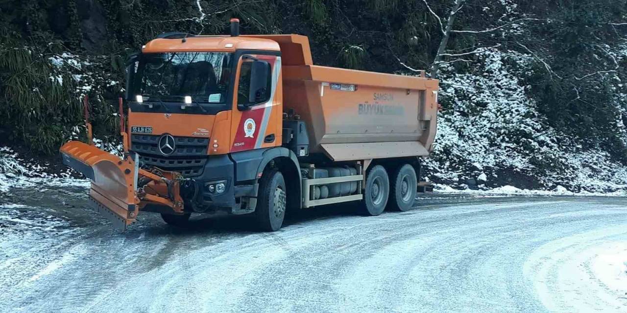 Samsun’da Karla Mücadele