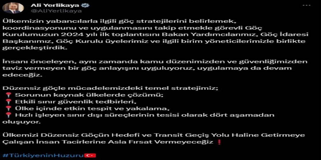 Yılın İlk ‘Göç Kurulu’ Toplantısı Gerçekleştirildi