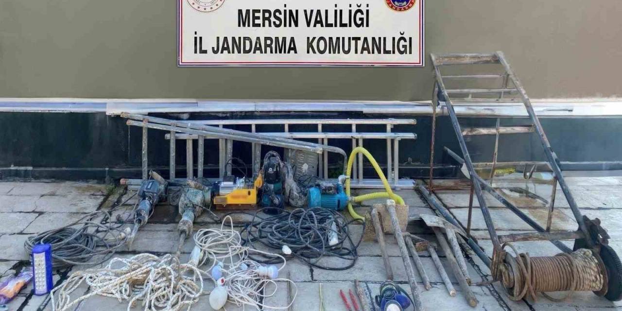 Tünel Sistemiyle Define Arayan 8 Şüpheli Yakalandı