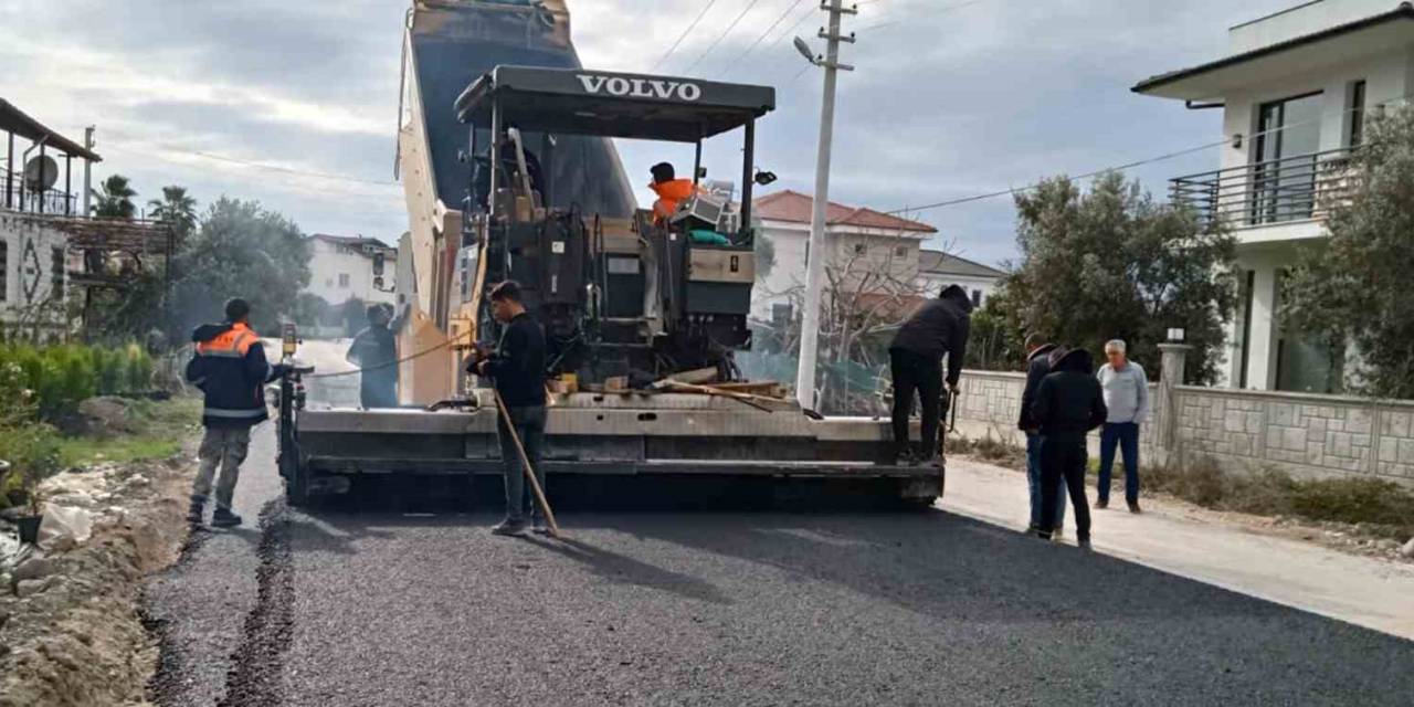 Bodrum Mumcular’da Sıcak Asfalt Çalışması