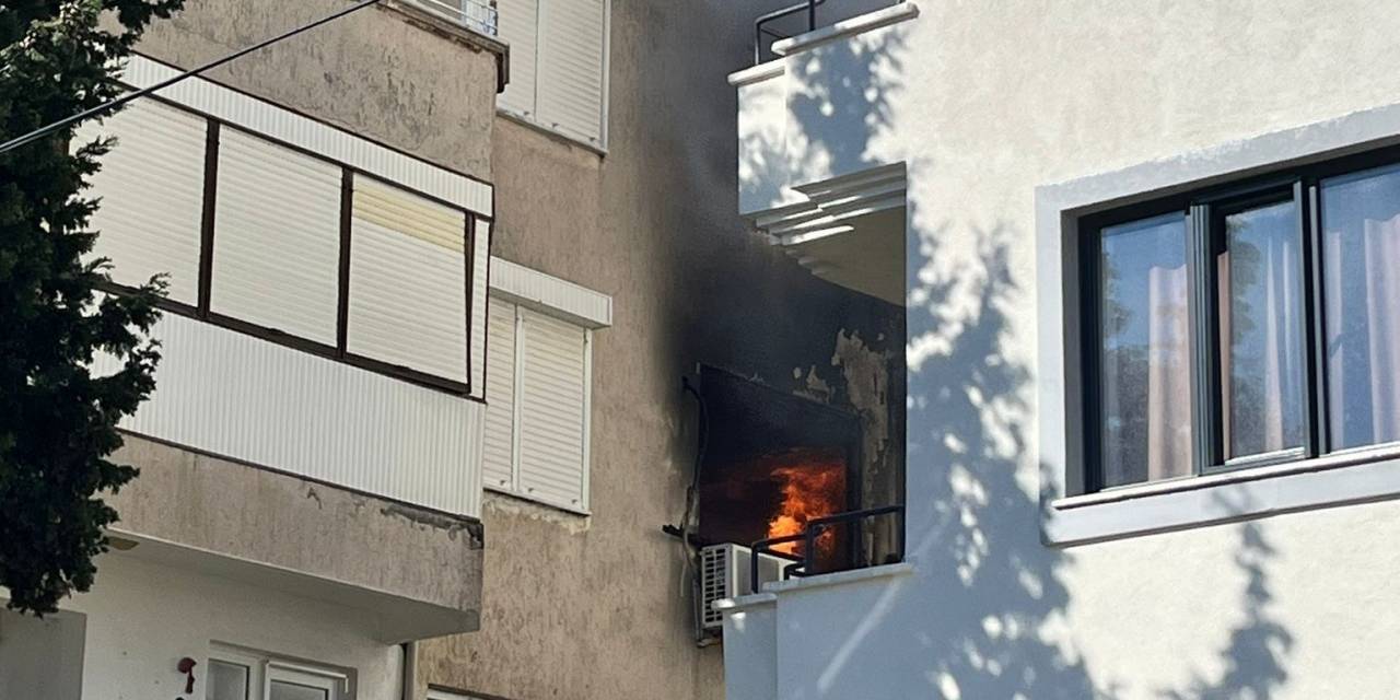 Ayvalık’ta Ev Yangını: 1 Yaralı