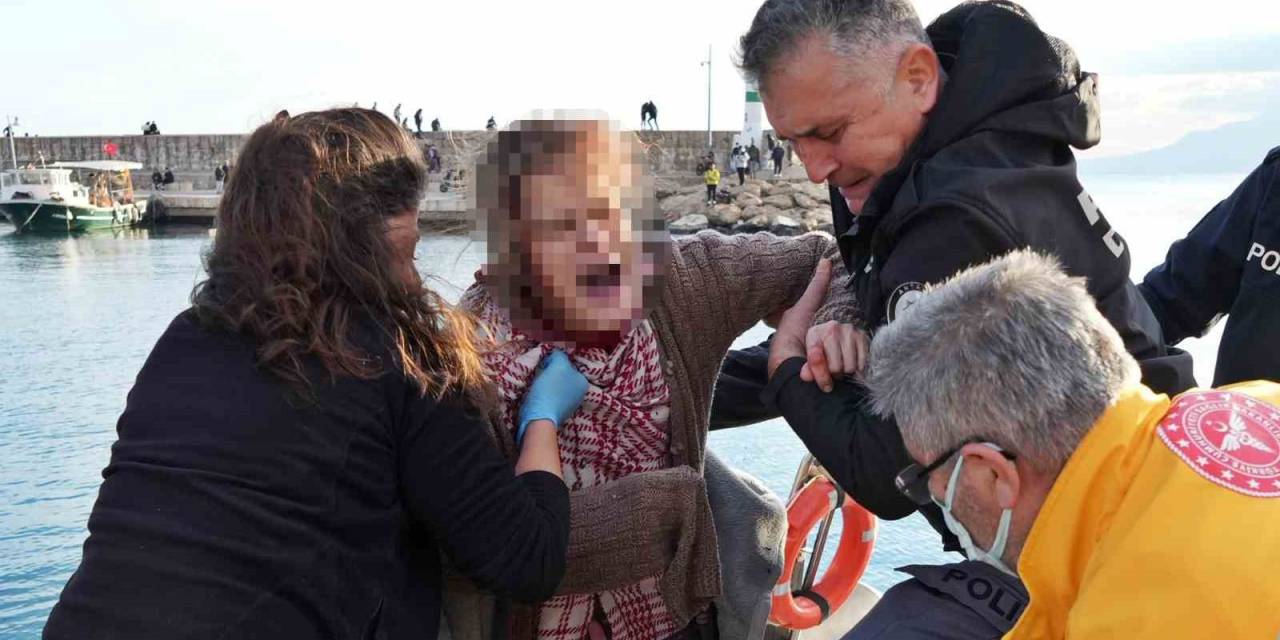 20 Metrelik Falezlerden Düşen Genç Kadının Çığlıkları Limanı İnletti