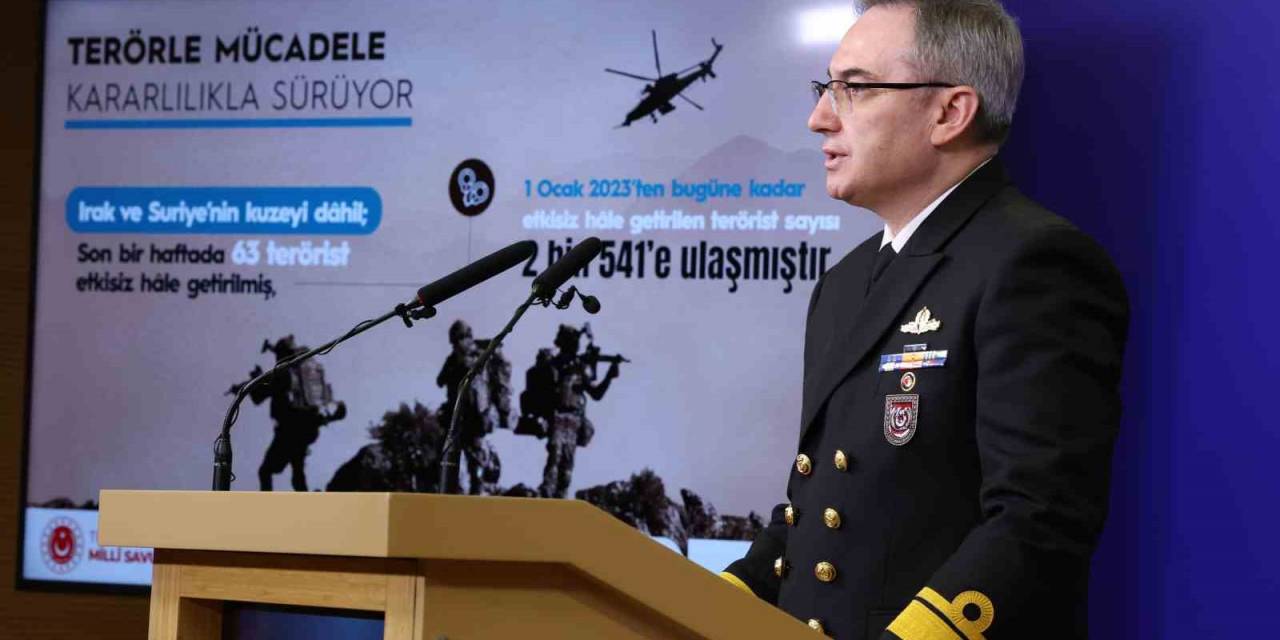 Msb: “Suriye’de Etkisiz Hale Getirilen Terörist Sayısı Bin 704’e Yükselmiştir”