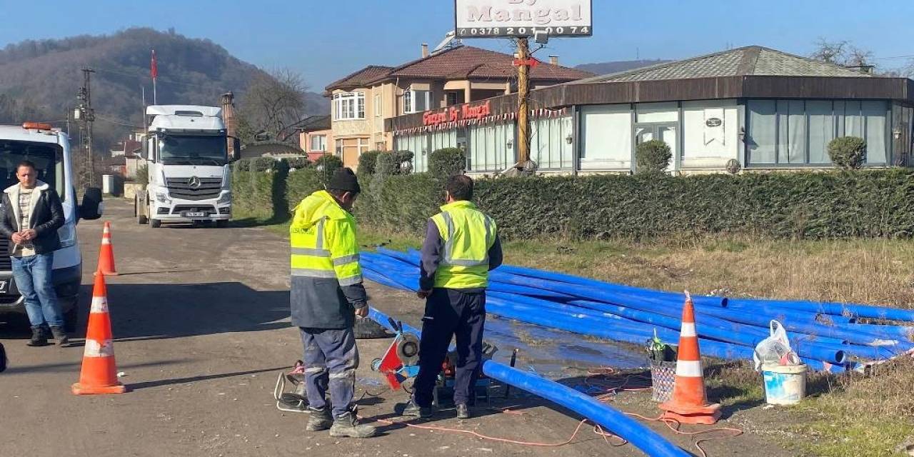 Bartın’da İçme Suyu Hattına Yeni Borular
