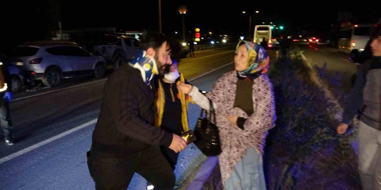 Manavgat’ta 7 Araçlı Zincirleme Kazada 3 Yaralı