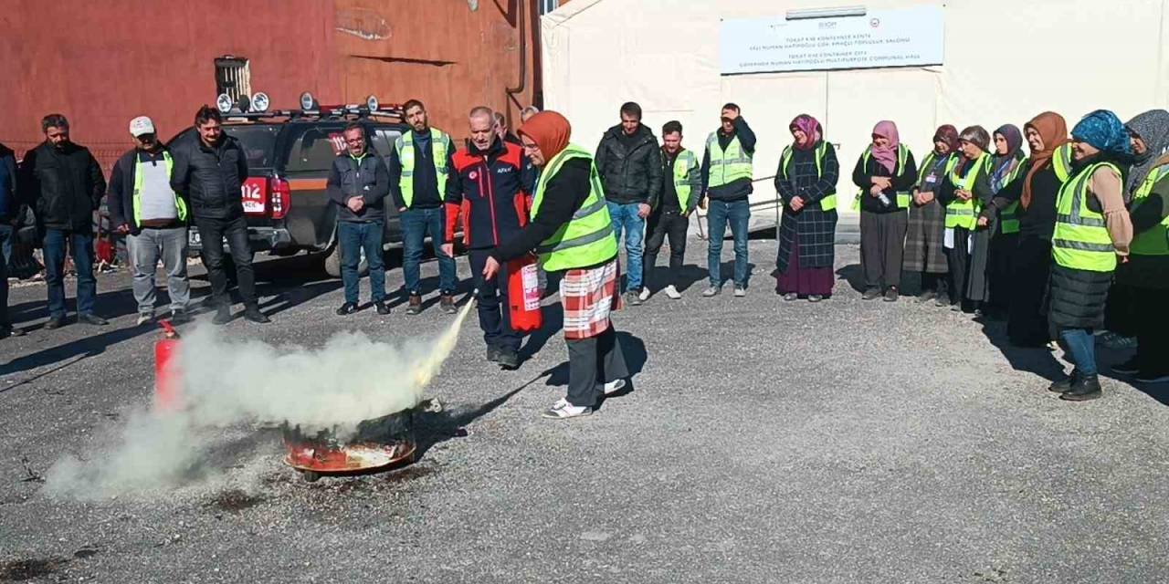Afad Tarafından Yangın Eğitimi Verdi