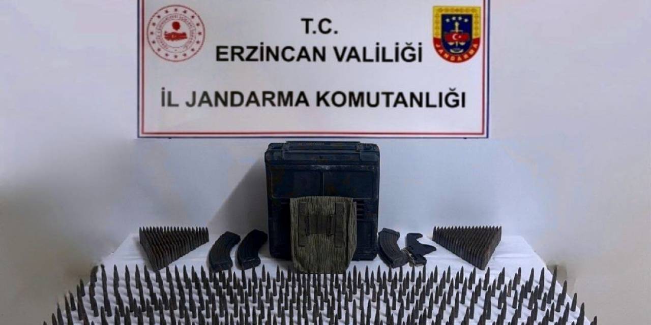 Erzincan’da Bin 96 Adet Kaleşnikof Mermisi Ve 3 Adet Şarjör Ele Geçirildi