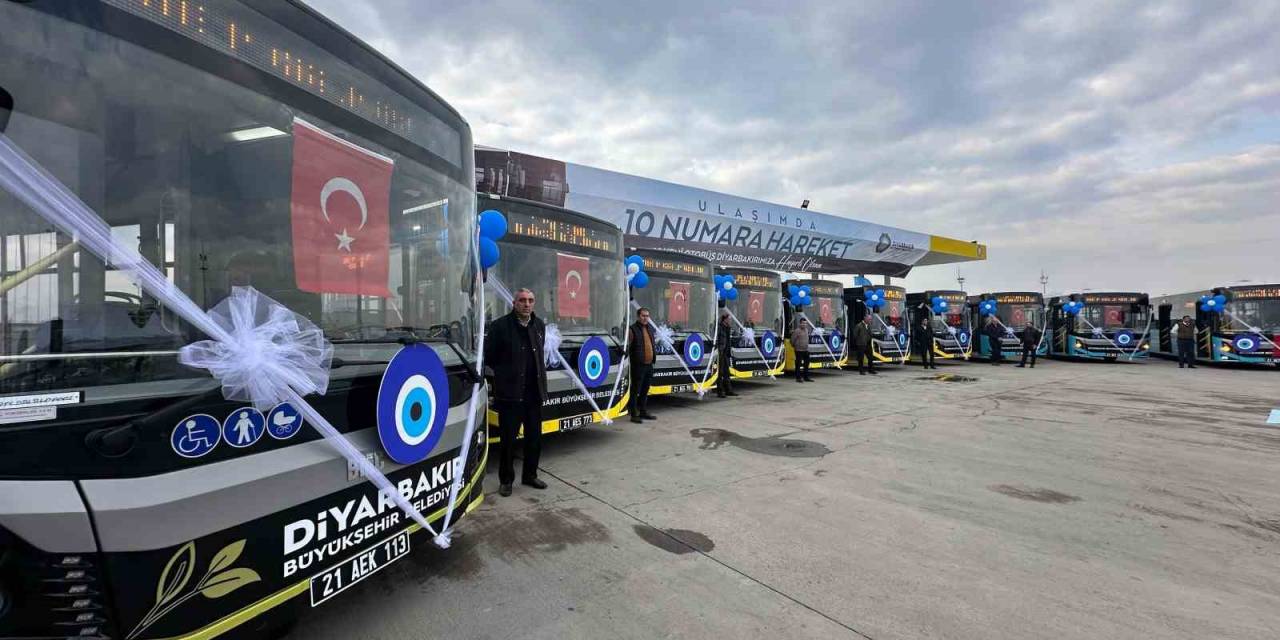 Diyarbakır’da Toplu Taşımayı Rahatlatmak İçin 10 Yeni Otobüs Hizmete Alındı