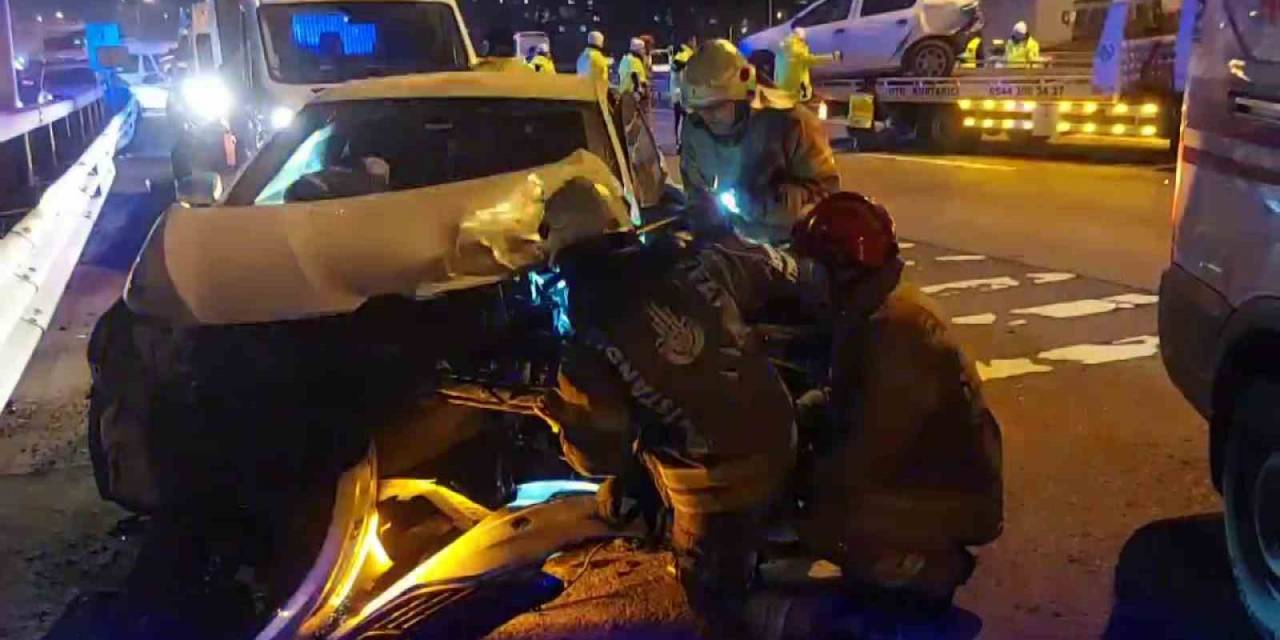 Sultanbeyli Tem Otoyolu’nda Karşıya Geçmeye Çalışan Köpek, Zincirleme Kazaya Neden Oldu: 12 Yaralı