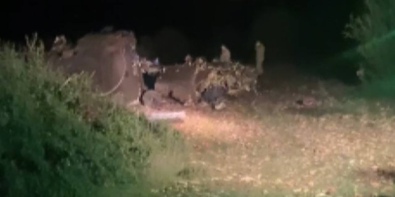 Düşen Helikopterin Enkazından İlk Görüntüler