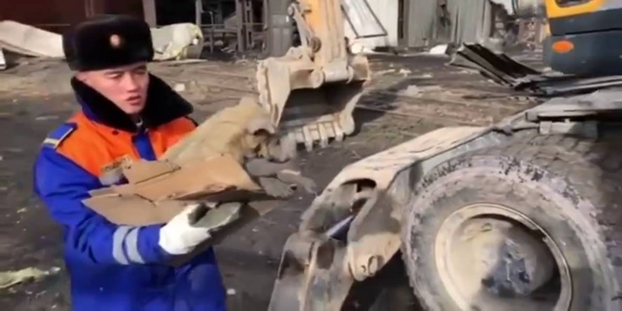 Kırgızistan’da Santraldeki Patlamanın 3’üncü Gününde Enkazdan Bir Köpek Kurtarıldı