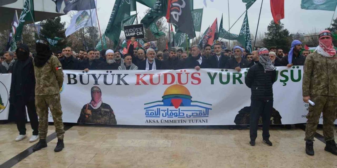 Diyarbakır’da "büyük Kudüs Yürüyüşü” Yapıldı