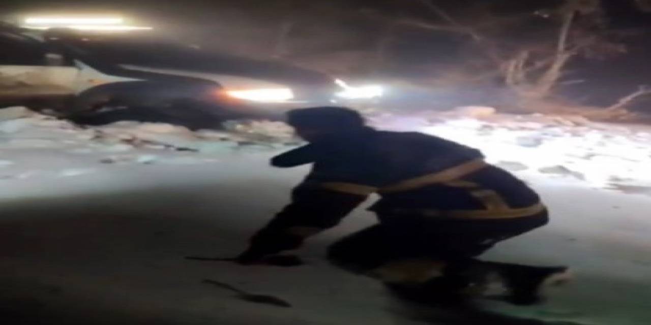 Mahsur Kalan Vatandaşları İtfaiye Kurtardı