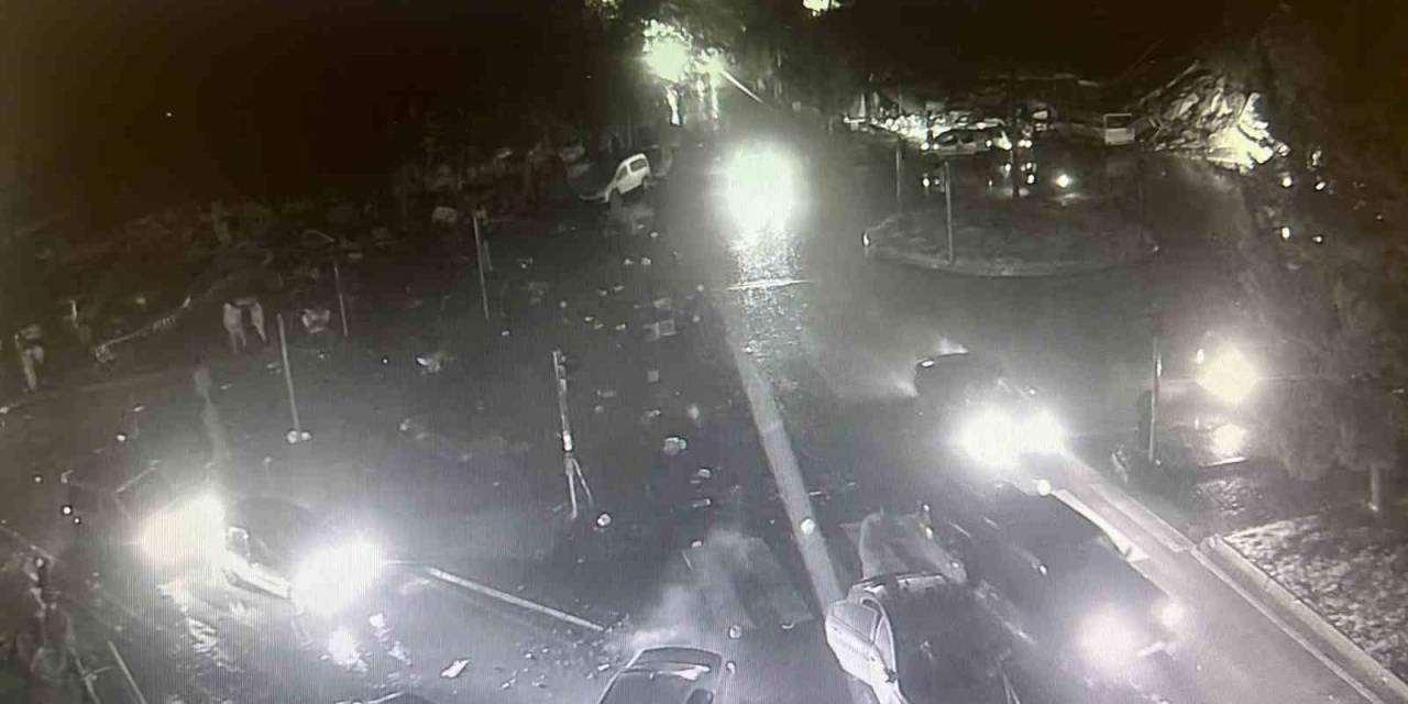 Ebrar Sitesi’ndeki Yıkım Kamerada