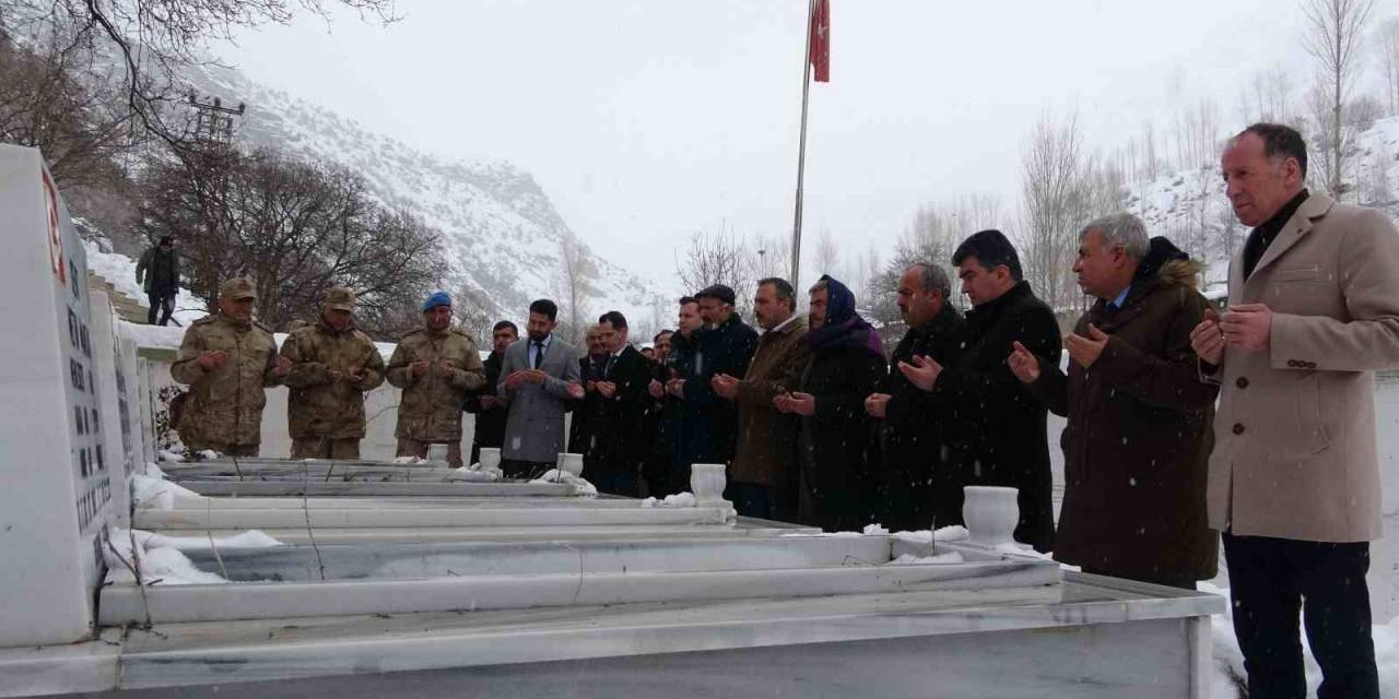 Çığ Faciasının Şehitleri Mezarları Başında Anıldı