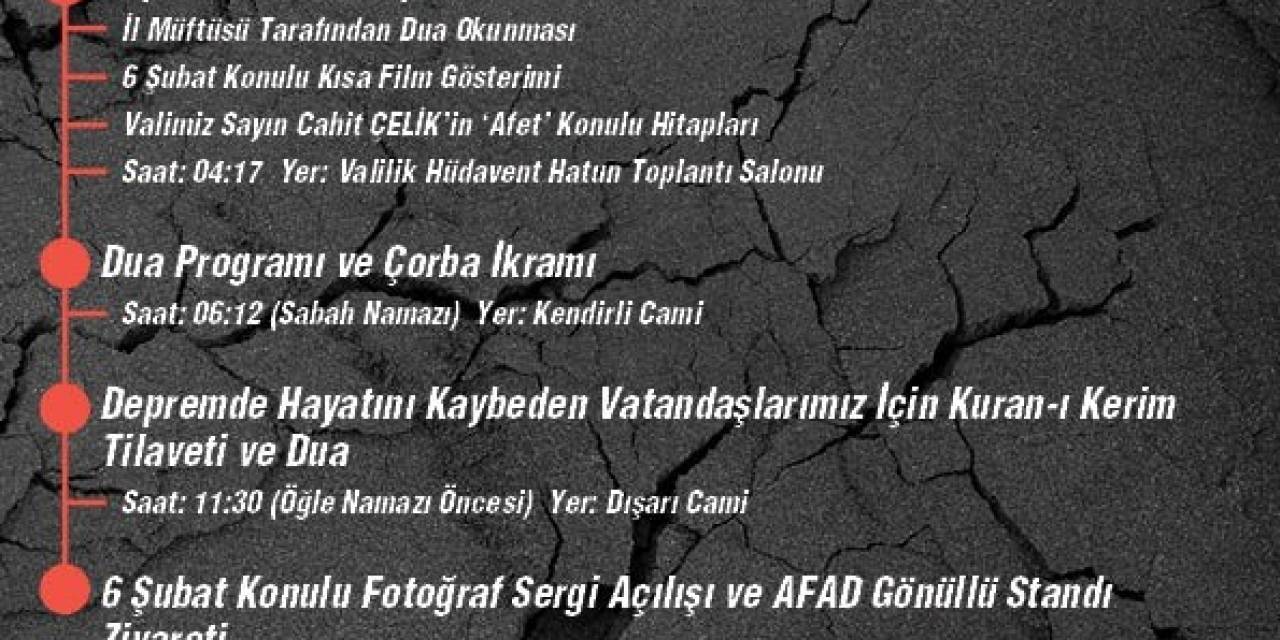 Niğde’de 6 Şubat’ta Hayatını Kaybedenler İçin Anma Programı