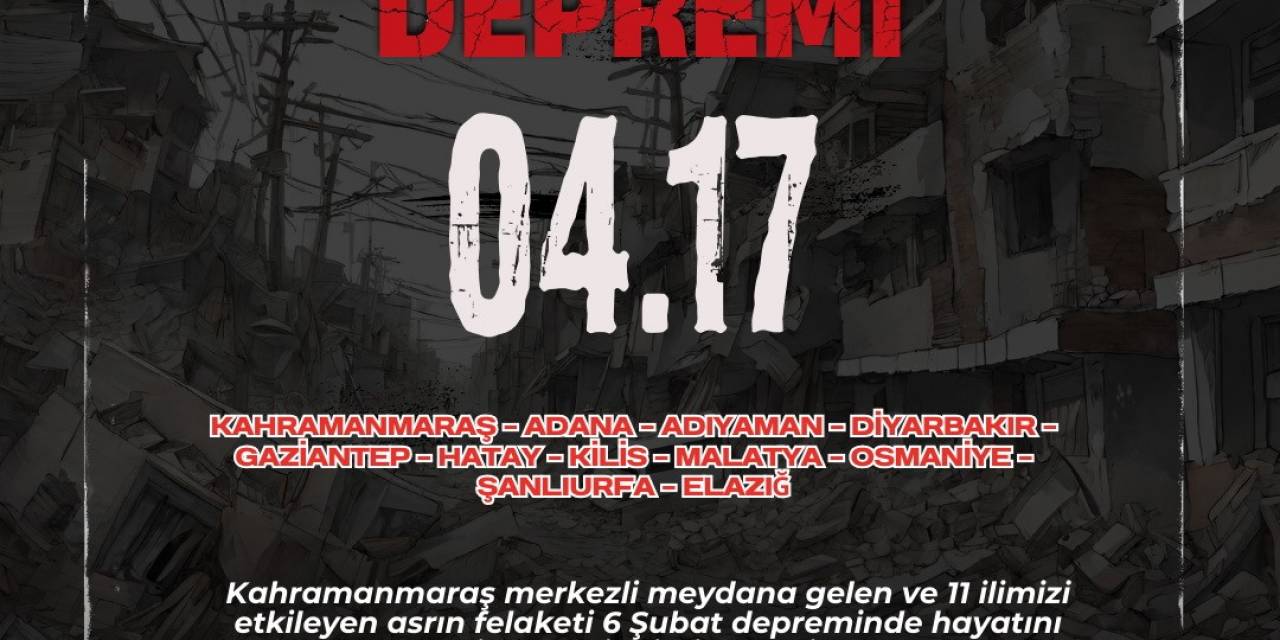 Rektör Özölçer’den Asrın Felaketi 2023 Kahramanmaraş Depremlerini Anma Mesajı