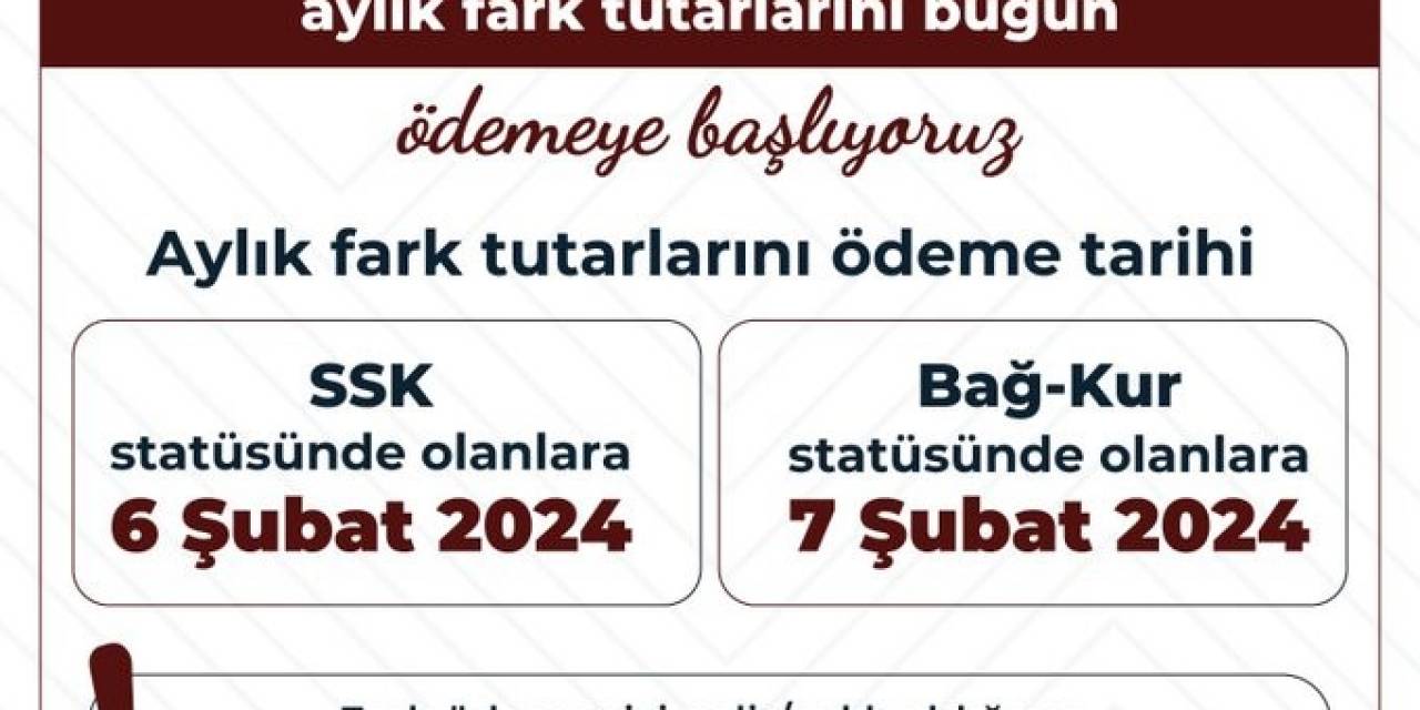 Emekli Aylık Farkları Ödenmeye Başlandı