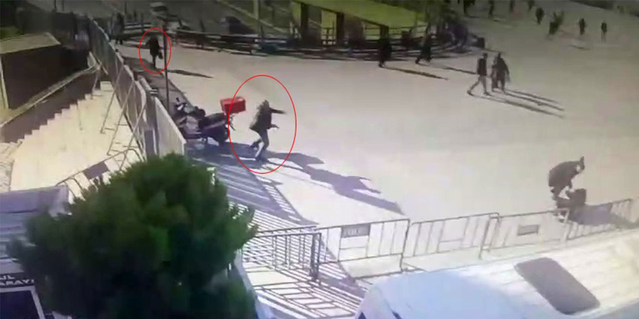 İstanbul Adliyesi’ne silahlı saldırı anı kamerada