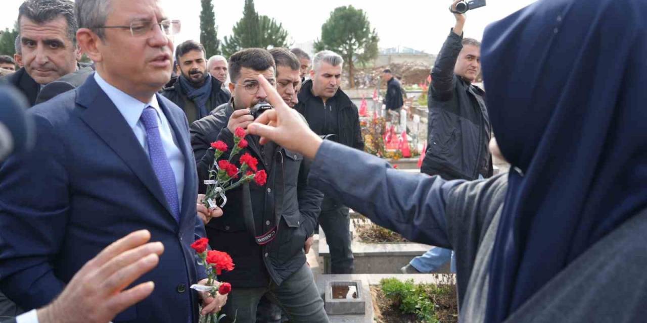 İslahiye’de Deprem Şehitliğini Ziyaret Eden Özgür Özel’e Tepki