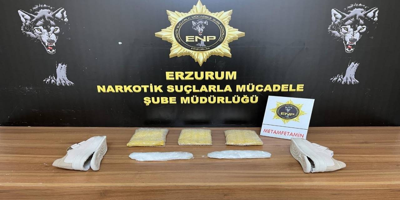 Erzurum’da Etamfetamin Ve  Eroin Ele Geçirildi